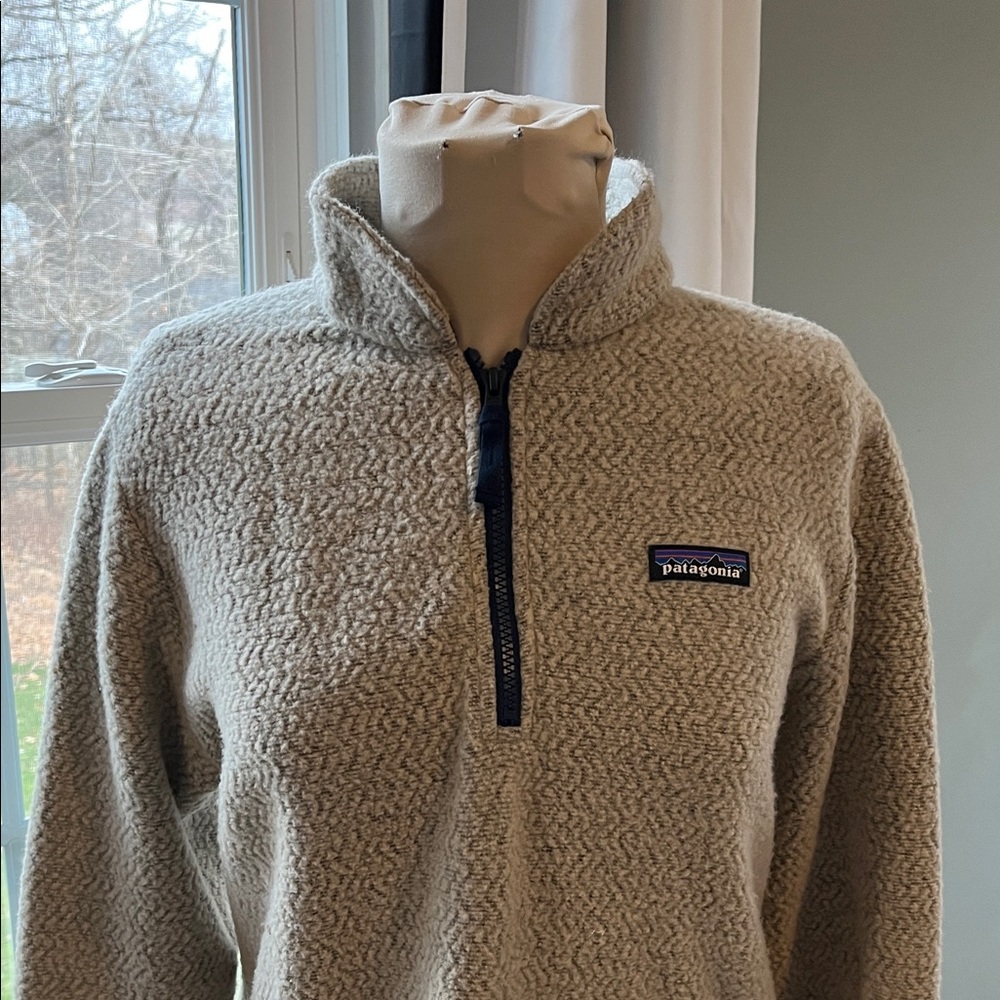 Patagonia Light Gray Half-Zip Pullover - image 3